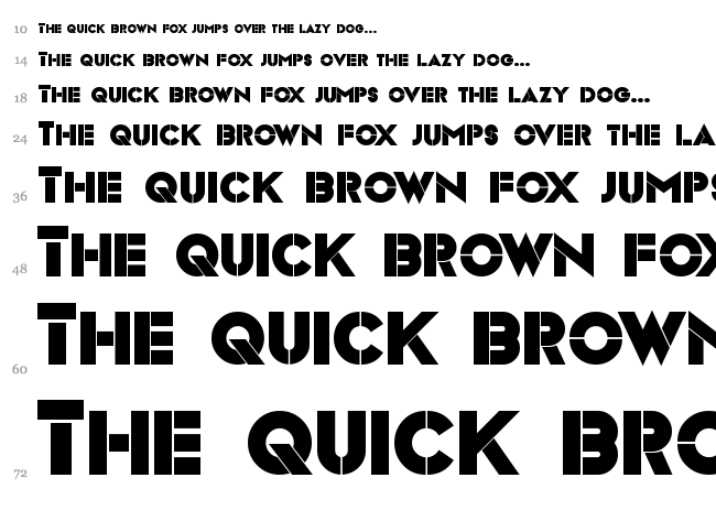 Videopac font waterfall